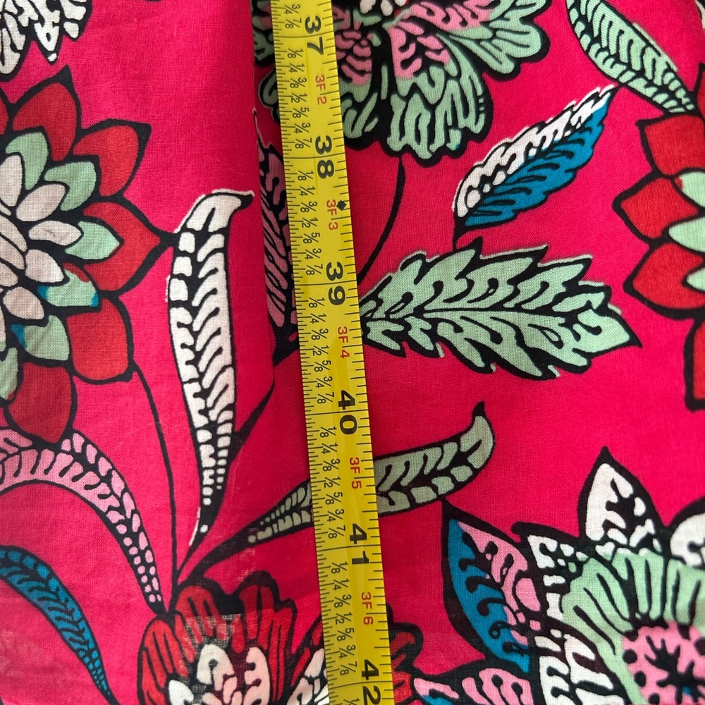 Talbots Flutter Sleeve Fit & Flare Dress Pink Beautiful Botanical NWT - Picture 8 of 8